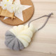Portable Hanging Bath Flower Ball Soft Foaming Shower Massage Ball Body Exfoliating Bath Brush(Gray)