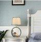 Modern Bedside Reading Statue Base Lamp Home Decoration, Light color:Button Switch 3W Yellow Light Bulb