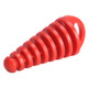 Motorcycle Exhaust Pipe Motocross Tailpipe PVC Air-bleeder Plug Exhaust Silencer Muffler Wash Plug Pipe Protector(Red)