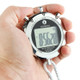 PS528 Metal Stopwatch Professional Chronograph Handheld Digital LCD Sports Counter Timer with Strap