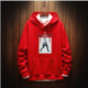 Casual Fashion Plus Velvet Thick Loose Men''s Hoodie Sweatshirt (Color:Red Size:XXXXXXL)