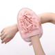Strawberry Bath Towel with Bath Flower Dual-use Slip-back Soft Rubbed Gloves(Pink)