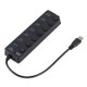 7 Port USB 3.0 Hi Speed Multi Hub Expansion with Switch for PC & Laptop