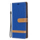 Color Matching Denim Texture Horizontal Flip Leather Case with Holder & Card Slots & Wallet & Lanyard for Galaxy Note10(Royal Blue)