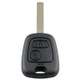 For PEUGEOT 206 / 307 2 Buttons Intelligent Remote Control Car Key with Integrated Chip & Battery, without Grooved, Frequency: 433MHz