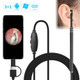 i96 3 in 1 USB Ear Scope Inspection HD 0.3MP Camera Visual Ear Spoon for OTG Android Phones & PC & MacBook, 1.85m Length Cable(Black)