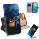 Oil Painting Owl Pattern Coloured Drawing Horizontal Flip Leather Case for Huawei Mate 20 X, with Holder & Card Slots & Wallet