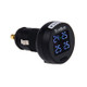 SZdalos DLS-400 Cigarette Plug LCD Display Car Tire Pressure Monitoring System with USB Charger Port & 4 External Sensors