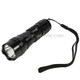 Uranus Fire WF-501B Portable Flashlight, 1 LED, White Light, with Hand Strap(Black)