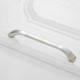 5 PCS 4003_128 Stainless Steel Closet Cabinet Handle Pitch: 128mm (Silver)