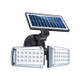 42 LEDs Home Courtyard Waterproof Double Heads Rotatable Solar Wall Light Street Light