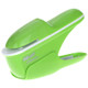 Hand-held Mini Safe Stapleless Staple Max 7 Sheets Paper Binding Machine(Green)