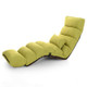 Modern sofa Bed Lounge Living Room reclining Chair Folding Adjustable Sleep Sofa(Green )