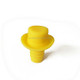 2 PCS Silica Gel Top Hat Fresh Wine Corks Cruet Red Wine Stopper(Yellow)