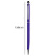 2 PCS Touch Pen Capacitive Touch Ballpoint Pen Children Student Stationery School Office Supplies, Ink Color:Black(Purple)