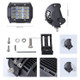 4 inch Four Rows 15W 2000LM 6000K Car Truck Off-road Vehicle LED Work Lights Spotlight