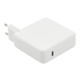 61W Type-C Power Adapter Portable Charger with 1.8m Type-C Charging Cable, EU Plug, For MacBook, Xiaomi, Huawei, Lenovo, ASUS and other Laptops(White)