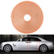 8m Universal DIY Carbon Fiber Rubber Auto Car Door Edge Seal Scratch Protector Decorative Strip(Orange)