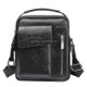 Universal Fashion Casual Men Shoulder Messenger Bag Handbag, Size: S (22cm x 18cm x 6cm)(Black)