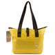 Outdoor Wear-resistant Waterproof Shoulder Bag Dry and Wet Separation Swimming Bag (Yellow)