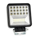 2 PCS 4 inch 20W Spot / Flood Light White Light Square-Shaped Waterproof Car SUV Work Lights Spotlight LED Bulbs, DC 9-30V
