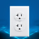 PC Double-connection Power Socket Switch with USB, US Plug, Square White UL 20A Double Plug