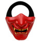 WosporT Halloween Dancing Party Grimace Half Face Mask(Red)