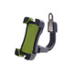 Universal 360 Degrees Free Rotation ABS Motorcycle Phone Bracket Mountain Bike Navigation Bracket GPS/Mobile Holder for 3.5-6.5 inch Mobile Phone(Green)