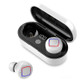 TWS Fingerprint Touch Bluetooth Headset LED Battery Display With Charging Bin(White)