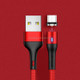 USAMS US-SJ354 U32 Micro USB Aluminium Alloy Magnetic Charging Data Cable, Length: 1m (Red)