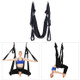 6 Handles Bodybuilding Handstand Inelasticity Aerial Yoga Hammock(Black)