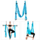 6 Handles Bodybuilding Handstand Inelasticity Aerial Yoga Hammock(Sky Blue)