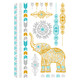 2 PCS Waterproof Hot Stamping Temporary Tattoo Sticker(YH-095)