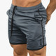 Summer Running Shorts Men Sport Jogging Fitness Shorts Quick Dry Men Gym Shorts, Size:M(Gray)