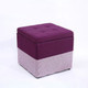 Creative Retro Storage Stool Home Fabric Stool Storage Stool(Purple+Dark Purple)