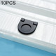 10 PCS 1052-32 Simple Cabinet Door Handle Drawer Wardrobe Zinc Alloy Handle (Black)