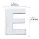 Car Vehicle Badge Emblem 3D English Letter E Self-adhesive Sticker Decal, Size: 4.5*4.5*0.5cm