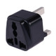 Portable Universal Socket to UK Plug Power Adapter Travel Charger (Black)