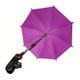 Adjustable Umbrella For Golf Carts, Baby Strollers/Prams And Wheelchairs To Provide Protection From Rain And The Sun(Purple)