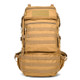 Waterproof Nylon Backpack Shoulders Bag Outdoors Hiking Camping Travelling Bag, Capacity:45L(Khaki)