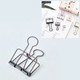 Metal Hollow Long Tail Clip Creative Stationery Office Paper Clip, Szie:L(Copper)