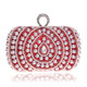 Women Fashion Banquet Party Pearl Handbag(Red)