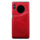 For Huawei Mate30 Pro Solid Color Calf Texture Shockproof Protective Case with Card Slots & Photo Frame(Red)