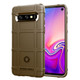 Full Coverage Shockproof TPU Case for Galaxy S10 (Brown)