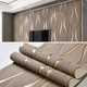 Simple 3D Water Ripple Non-woven Wallpaper Home Decoration Wall Sticker(Dark Brown)