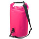 Outdoor Waterproof Single Shoulder Bag Dry Sack PVC Barrel Bag, Capacity: 3L (Pink)