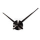 Creative DIY Stainless Steel Wall Clock Home Office Decoration (Black)