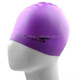 Pure Color Style Elastic Silicone Swimming Cap / Swimming Hat, SC309(Purple)