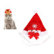 Pet Headwear Christmas Headband Hood Hat Small and Medium Cat Dog Cap(Snowman)