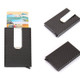 Carbon Fiber Antimagnetic Solid Color Credit Card Holder Money Clip Wallet, Size: 10*6.6cm(Black)